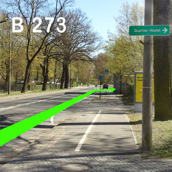 B 273 in Richtung Innenstadt B 273 in Richtung Innenstadt Abb. 2