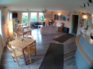 Lobby Lounge - Gemeinschaftsraum mit Küche - Kaminzimmer