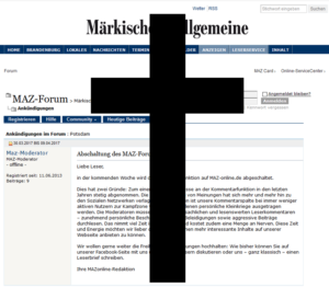 Forum Märkische Allgemeine Brandenburg